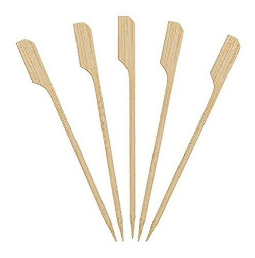 SUNWIN 200 Pcs 9.8 Inches Bamboo Picks Paddle Skewers Barbecue Sticks BBQ Picks SUNWIN 200 Pcs 9.8 Inches Bamboo Picks Paddle Skewers Barbecue Sticks BBQ Picks