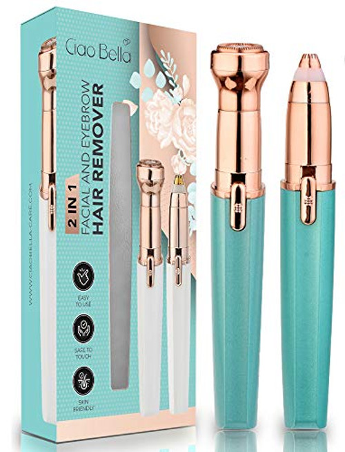 Eyebrow Trimmer for Women, Painless Eyebrow Razor Remover for Women 2 in 1 Electric Eyebrow & Facial Hair Razor Epilator with LED Light for Face Lips Nose Body Hair Remover Eyebrow Trimmer for Women, Painless Eyebrow Razor Remover for Women 2 in 1 Electric Eyebrow & Facial Hair Razor Epilator with LED Light for Face Lips Nose Body Hair Remover