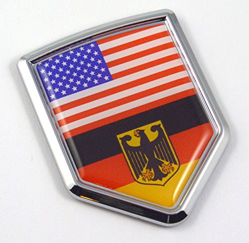 Car Chrome Decals USA Germany American German Flag Car Chrome Emblem 3D Decal Sticker with Adhesive CBSHD228-077 Car Chrome Decals USA Germany American German Flag Car Chrome Emblem 3D Decal Sticker with Adhesive CBSHD228-077