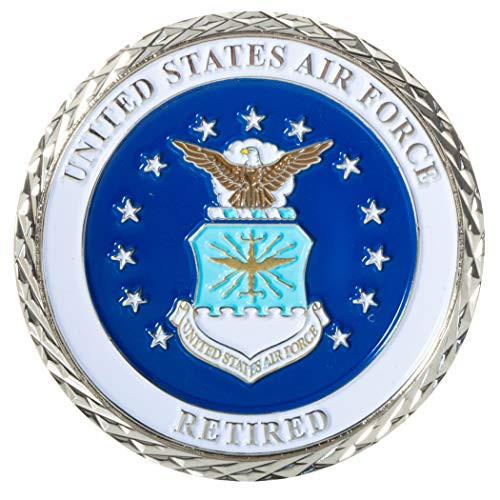 United States Air Force Retired Served with Pride Challenge Coin United States Air Force Retired Served with Pride Challenge Coin