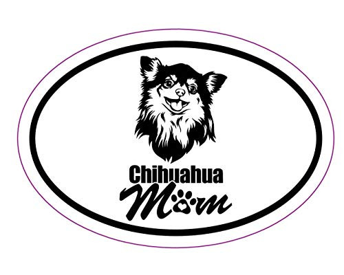 WickedGoodz Oval Chihuahua Mom Sticker - Dog Breed Vinyl Decal - Pet Owner Gift WickedGoodz Oval Chihuahua Mom Sticker - Dog Breed Vinyl Decal - Pet Owner Gift