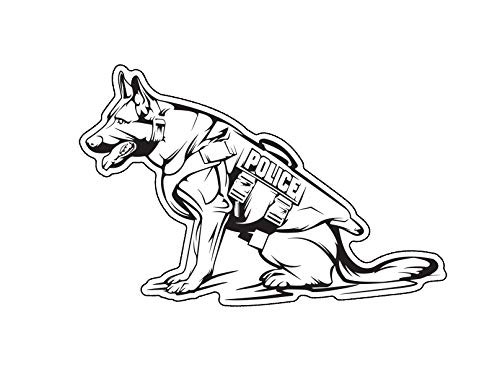 WickedGoodz Police K9 Vinyl Decal - Dog Bumper Sticker - Shepherd Breed Mom Gift WickedGoodz Police K9 Vinyl Decal - Dog Bumper Sticker - Shepherd Breed Mom Gift
