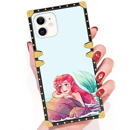 DISNEY COLLECTION iPhone 11 Case Little Mermaid Ariel Disney Square Phone Case Cover Soft TPU 360 Degree Luxury Shockproof Protective Case Compatible for iPhone 11 6.1 Inch DISNEY COLLECTION iPhone 11 Case Little Mermaid Ariel Disney Square Phone Case Cover Soft TPU 360 Degree Luxury Shockproof Protective Case Compatible for iPhone 11 6.1 Inch