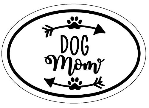 WickedGoodz Oval Vinyl Dog Mom Decal - Pet Paw Arrow Bumper Sticker - Dog Owner Gift WickedGoodz Oval Vinyl Dog Mom Decal - Pet Paw Arrow Bumper Sticker - Dog Owner Gift