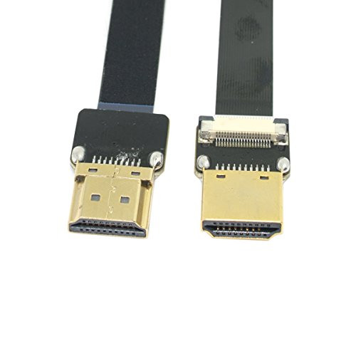 JSER FPV HDMI Type A Male to HDMI Male HDTV FPC Flat Cable 50cm for Multicopter Aerial Photography JSER