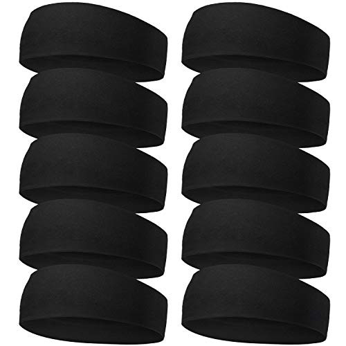 Headbands For Women Cotton Stretch Headbands Elastic Yoga Hairband for Teens Girls Women Adults, Assorted Colors, 10 Pieces (Black) Headbands For Women Cotton Stretch Headbands Elastic Yoga Hairband for Teens Girls Women Adults, Assorted Colors, 10 Pieces (Black)