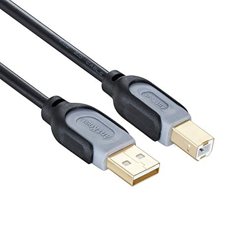 Printer Cable, Antkeet 25ft USB 2.0 High Speed Gold-Plated Connectors Printer Scanner Cable Cord A Male to B Male
