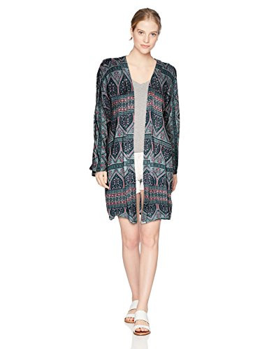Roxy Junior's Long Holidays Kimono Top, China Blues New Maiden, XS/S