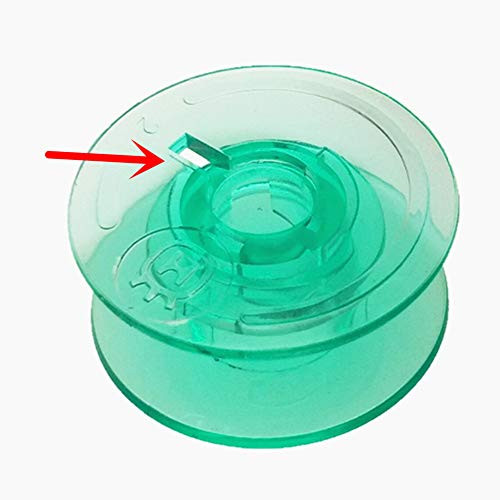 YEQIN 20pcs Green Bobbins #4125615-45 #4123078-G #4131825-45 For Viking Designer Platinum Lily Series White Home Pfaff