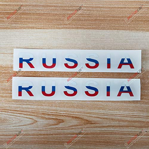 3S MOTORLINE 2X Glossy 6'' Russia Letters Russian Flag Tricolor Decal Bumper Sticker Car Vinyl 3S MOTORLINE 2X Glossy 6'' Russia Letters Russian Flag Tricolor Decal Bumper Sticker Car Vinyl