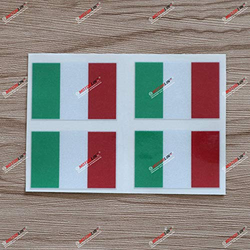 4X Reflective 2'' Italy Italia Italian Flag Decal Sticker Car Vinyl 4X Reflective 2'' Italy Italia Italian Flag Decal Sticker Car Vinyl