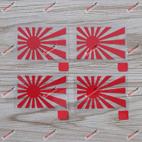 4X red 2'' Japanese Rising Sun Decal Sticker JDM Japan Car Vinyl Die-Cut no bkgrd fit for Toyota Honda Mazda 4X red 2'' Japanese Rising Sun Decal Sticker JDM Japan Car Vinyl Die-Cut no bkgrd fit for Toyota Honda Mazda