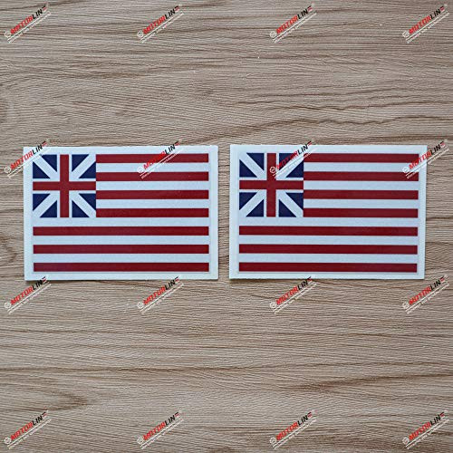 2X Reflective 4 Inches Grand Union Flag USA American Decal Vinyl Sticker Car Laptop Window 2X Reflective 4 Inches Grand Union Flag USA American Decal Vinyl Sticker Car Laptop Window
