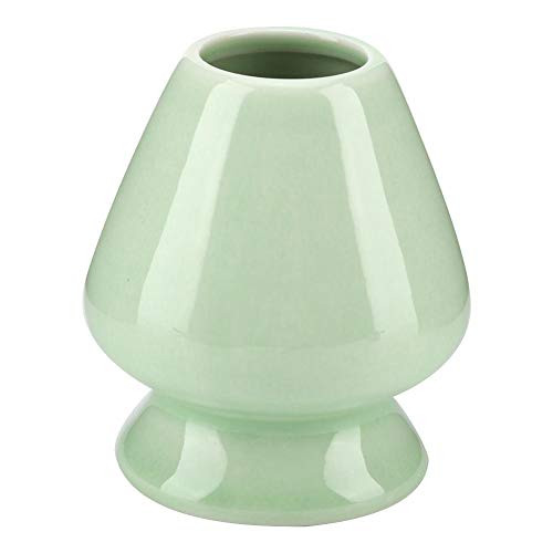 1Pc Matcha Whisk Stand Ceramic Holder for Bamboo Matcha Chasen for Tea Set Accessories ((Green))