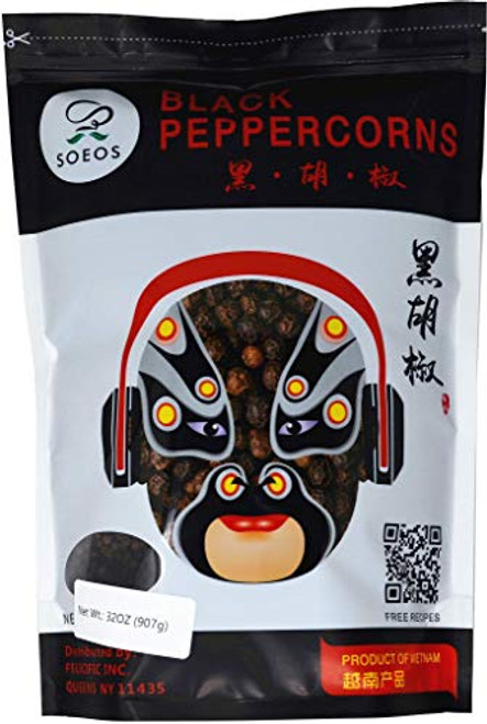 Soeos Black Peppercorns, Whole Black Pepper. (2 Lbs) Soeos Black Peppercorns, Whole Black Pepper. (2 Lbs)
