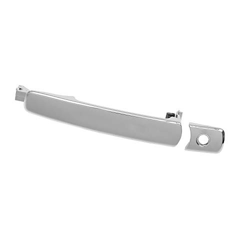 Exterior Chrome Door Handle Front Left Driver Side with Keyhole | Without Smart Key | for 2003-2008 Infiniti FX35 FX45, 2003-2007 Nissan Murano, 2008-2013 Rogue | Replaces# 80640-CA012, 80640CA012