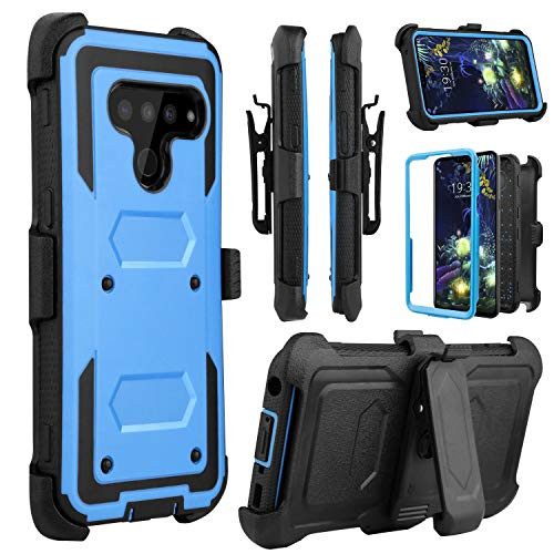 Venoro LG V50 Case, LG V50 ThinQ 5G Case, Heavy Duty Shockproof Full Body Protection Case Cover with Swivel Belt Clip and Kickstand for LG V50/LG V50 ThinQ/LG V50 ThinQ 5G (Blue) Venoro LG V50 Case, LG V50 ThinQ 5G Case, Heavy Duty Shockproof Full Body Protection Case Cover with Swivel Belt Clip and Kickstand for LG V50/LG V50 ThinQ/LG V50 ThinQ 5G (Blue)