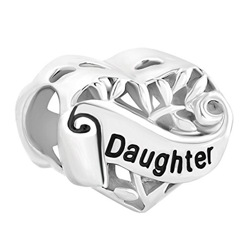Charmed Craft 925 Sterling Silver Heart Charms I Love You My Wife Charms Beads for Snake Chain Bracelets (Daughter) Charmed Craft 925 Sterling Silver Heart Charms I Love You My Wife Charms Beads for Snake Chain Bracelets (Daughter)