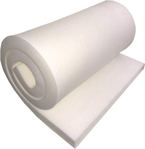FoamTouch high densiy 1x18x120 Upholstery Foam, White