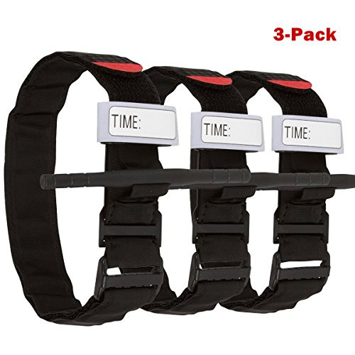 Tourniquet?Emergency Tourniquets, Combat Medical Tourniquet, Hiking First Aid Kit Military Tactical Tourniquet for Bleeding Control, Life Saving Hemorrhage Control, School Training (Black,3-Pack)