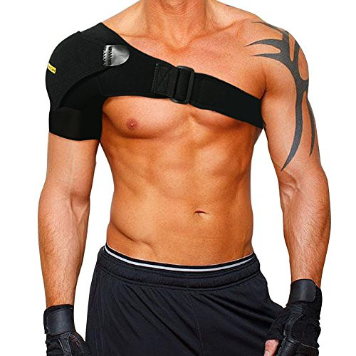 Babo Care Shoulder Stability Brace for Men and Women, Pressure Pad Light and Breathable Neoprene Shoulder Support for Rotator Cuff, Dislocated AC Joint, Labrum Tear, Shoulder Pain, Shoulder Compression Sleeve
