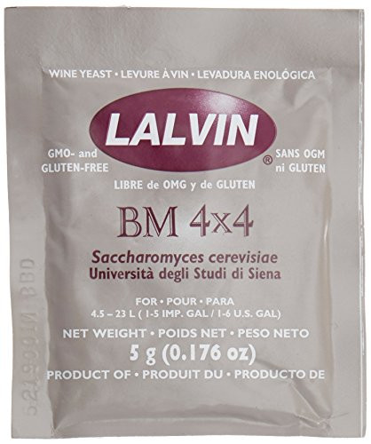 Home Brew Ohio BM 4x4 Lalvin Wine Yeast, (Pack of 10)