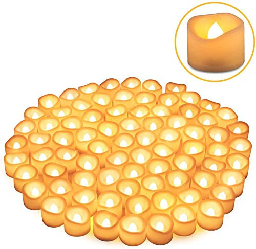 LED Tea Lights Candles, Kohree Flameless Candles Battery Operated LED Candles, Flickering Tealight Candles, Warm White(80 Packs)