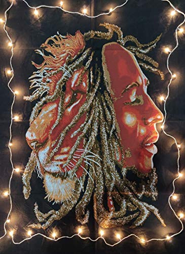 ICC Bob Marley Lion Face Poster 30x40 IN , Christmas Decoration, Christmas Poster For Windows, Christmas gift, Christmas Decor , Bob Marley Decor, Bob Marley Wall Decor poster (Bob Marley Lion Face)