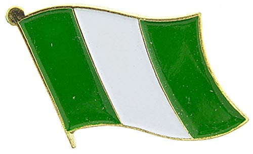 Nigeria Flag 1" Metal Lapel and Hat Pin