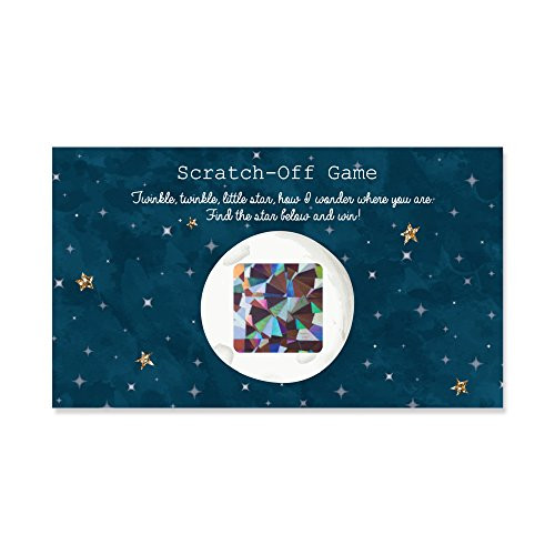 Big Dot of Happiness Twinkle Twinkle Little Star - Baby Shower or Birthday Party Game Scratch Off Cards - 22 Count