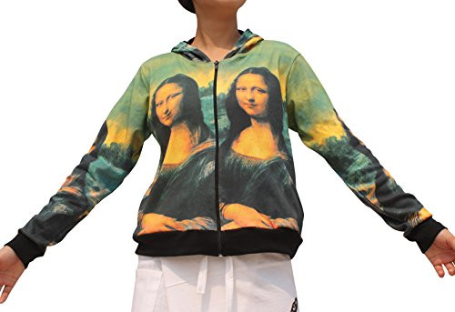 RaanPahMuang Leonardo Da Vinci - Mona Lisa - Ladies Jacket Hood, Small