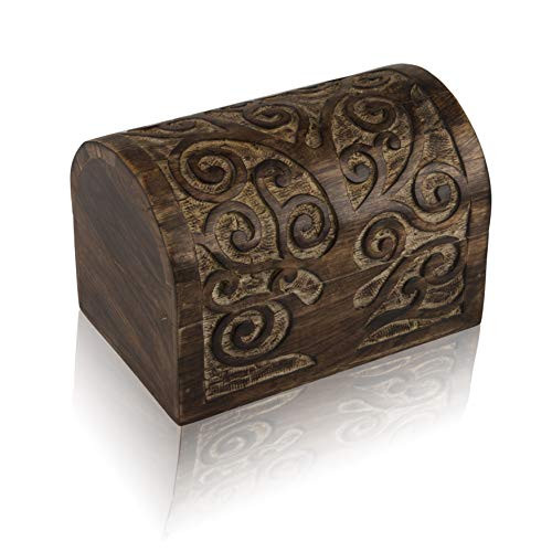 Great Birthday Gift Ideas Handmade Decorative Wooden Jewelry Box Treasure Box Jewelry Organizer Keepsake Box Treasure Chest Trinket Holder Lock Box Watch Box 9 x 6 Inch Anniversary Gifts Her Great Birthday Gift Ideas Handmade Decorative Wooden Jewelry Box Treasure Box Jewelry Organizer Keepsake Box Treasure Chest Trinket Holder Lock Box Watch Box 9 x 6 Inch Anniversary Gifts Her