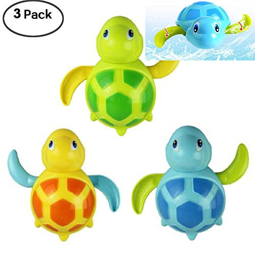 WedFeir 3pcs Bath Swimming Turtle Toy for Baby Toddler, Wind Up Chain Bathing Water Toy, Swimming Tub Bathtub Pool Cute Swimming Turtle Toys for Boys Girls. WedFeir 3pcs Bath Swimming Turtle Toy for Baby Toddler, Wind Up Chain Bathing Water Toy, Swimming Tub Bathtub Pool Cute Swimming Turtle Toys for Boys Girls.
