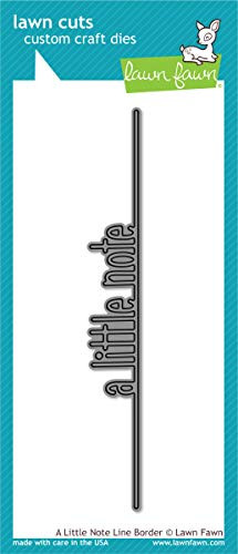 Lawn Fawn LF2176 A Little Note Line Border Custom Craft Dies