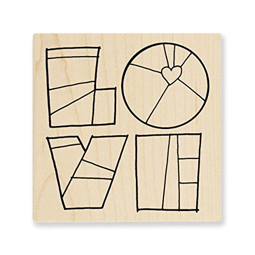 STAMPENDOUS Wood Stamp Pen Pattern Love