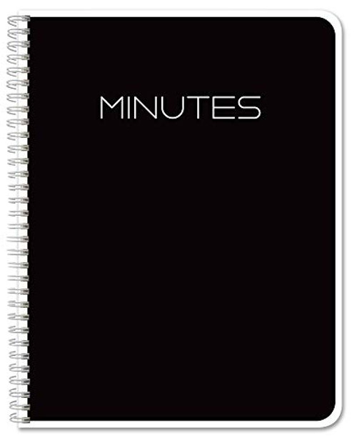 BookFactory Corporate Minutes Book/Business Minutes Journal/Board Meeting Minutes LogBook - Wire-O, 100 Pages 8.5" X 11 (LOG-100-7CW-PP(Minutes))