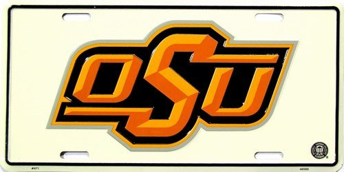 Oklahoma State University Cowboys Collegiate Embossed Aluminum Automotive Novelty License Plate Tag Sign