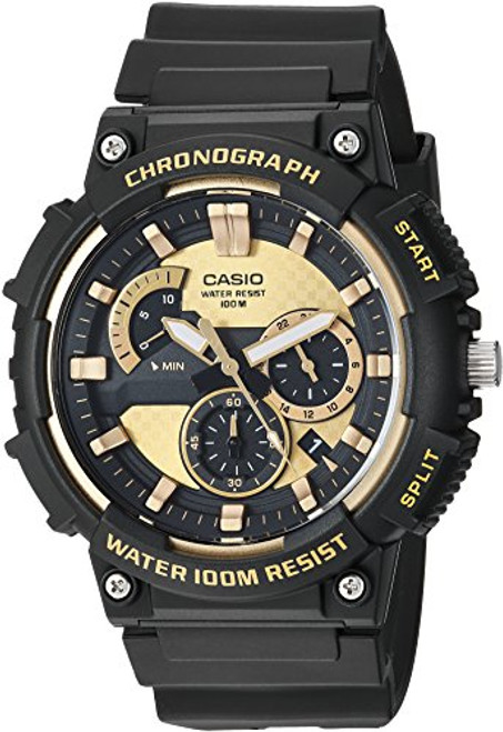 Casio Men's Retrograde Quartz Watch with Resin Strap, Black, 20 (Model: MCW-200H-9AVCF)