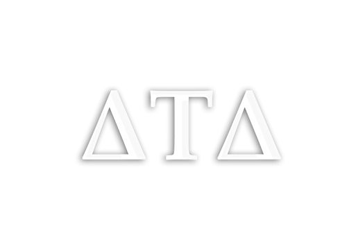 Officially Licensed Delta Tau Delta 8" x 3" Window Decal - White