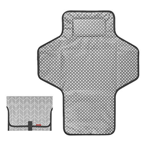 Portable Baby Changing Pad,Waterproof Diaper Changing Pad,Built-in Baby Head Pillow,Baby Diapering Travel Mat Station forToddlers Infants & Newborns Portable Baby Changing Pad,Waterproof Diaper Changing Pad,Built-in Baby Head Pillow,Baby Diapering Travel Mat Station forToddlers Infants & Newborns