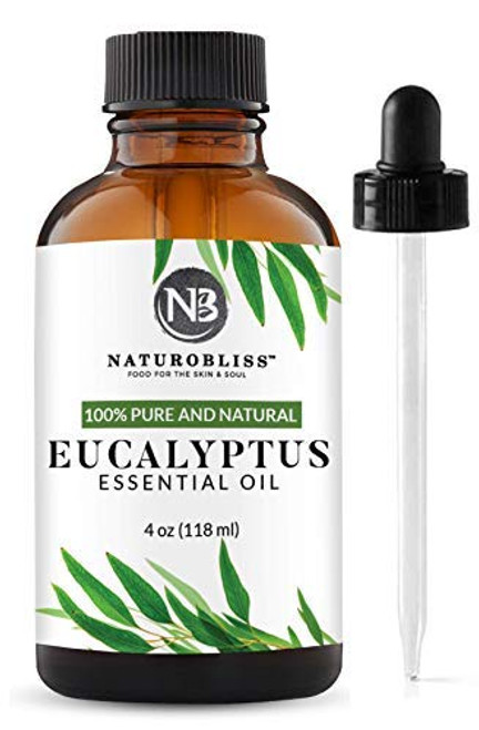 NaturoBliss 100% Pure Natural Undiluted Eucalyptus Essential Oil (4oz) Premium Therapeutic Grade Aromatherapy NaturoBliss 100% Pure Natural Undiluted Eucalyptus Essential Oil (4oz) Premium Therapeutic Grade Aromatherapy