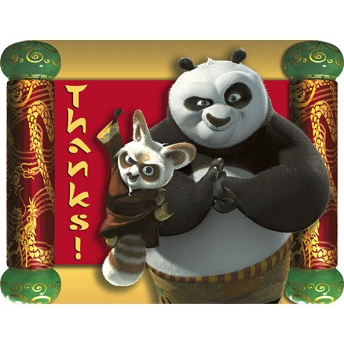 Kung Fu Panda Thank You Notes 8ct