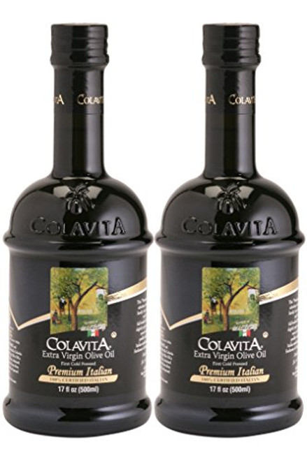 Colavita Premium Italian Extra Virgin Olive Oil, 17 oz (Pack of 2), Glass Bottles Colavita Premium Italian Extra Virgin Olive Oil, 17 oz (Pack of 2), Glass Bottles