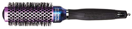 Olivia Garden NanoThermic Ceramic + Ion Hair Brush, 1.25", Plaid