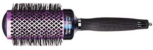 Olivia Garden NanoThermic Ceramic + Ion Hair Brush, 2 1/8", Plaid