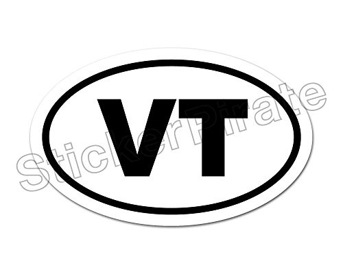 Oval Car Magnet VT Vermont Magnetic Bumper Sticker