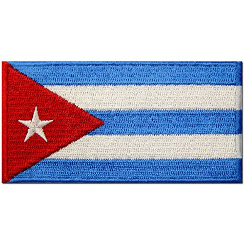 Cuba Flag Embroidered Patch Cuban Iron On Sew On National Emblem