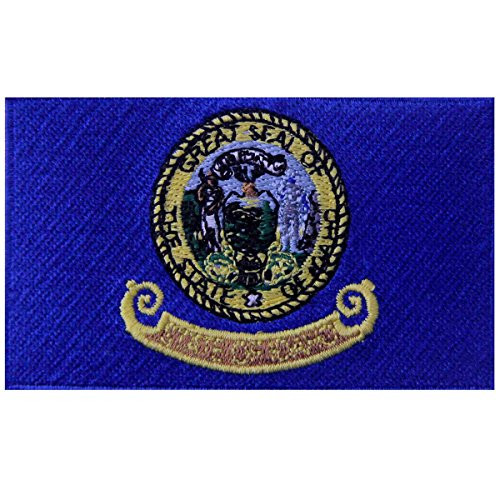 Idaho State Flag Embroidered Emblem Iron On Sew On ID Patch Idaho State Flag Embroidered Emblem Iron On Sew On ID Patch