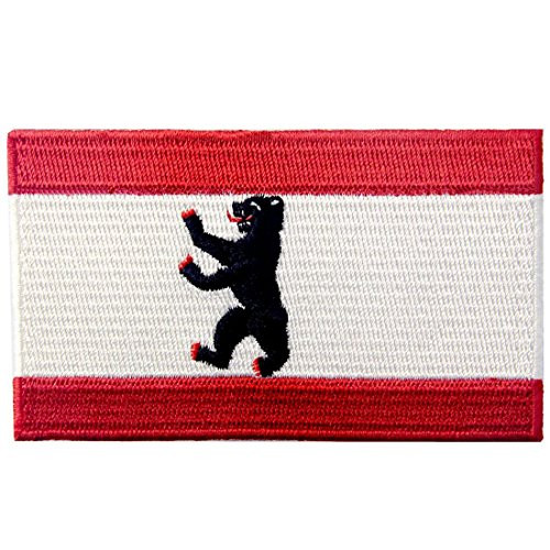 Berlin City Flag Patch Embroidered Applique Iron On Sew On Emblem Berlin City Flag Patch Embroidered Applique Iron On Sew On Emblem