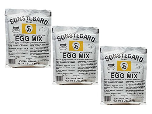 Pack of 3 Sonstegard Powdered Egg Mix, 6 Oz Each